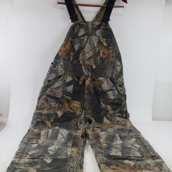 Carhartt Other - Carhartt Realtree Hardwoods Men’s Insulated Overalls 38x32 R43 CMO Double Knee